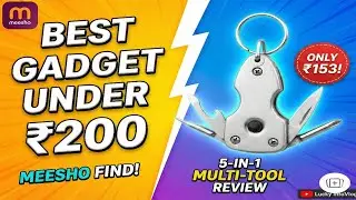 Best Gadgets Under ₹200 on Meesho | 5-in-1 Multi Tool Keychain Review