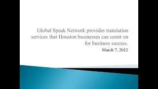 Global Speak Network - Spanish Translation Services