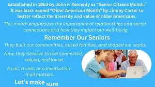 🎉 May is Older Americans Month &mdash; a time to celebrate older adults