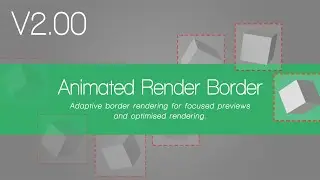 Blender 3D: Animated Render Border Add-on V2 Demo