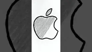 How to Draw Apple Logo on m5 iPhone pocket 17 Air 26 in 1 Minute| Step by Step Tutorial for Beginner