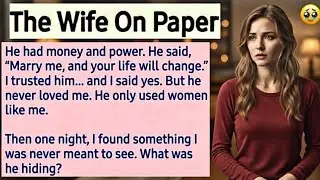 The Wife On Paper - Emotional English Story | Learn English Through Story Level 3 | Learning English
