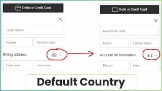 How to Change the Default COUNTRY of the PayPal credit card form? Very Easy