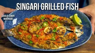 🐟 DELICIOUS whole grilled fish, using my Egyptian mother in law's recipe