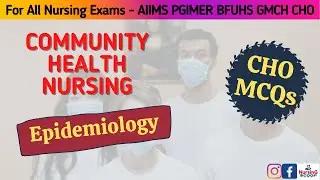 Important MCQ for CHO Punjab NHM, HP.  Epidemiology  AIIMS GMCH PGIMER BFUHS RRB Staff nurses exam