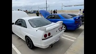 Two Nissan Skyline GT-R R34 R33 #cars #automobile #sportscar #jdmcars #nissangtr #gtr #gtr34 #r34 