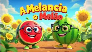 🍉🍈 A Melancia e o Melão  Música Infantil Educativa para Bebês 0 a 3 Anos 🎵