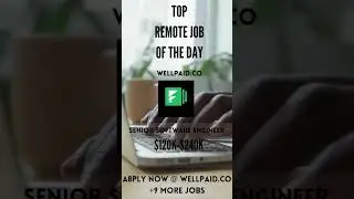 Senior Software Engineer, at  Formstack is the top remote job of the day, To apply, visit wellpaid d