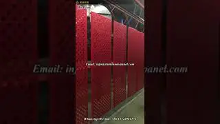 Red PVDF coatings for punching panel in Thailand