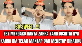 KEREN BANGET KATA KATA EBY HANYA ZAHRA YANG DICINTAI NYA KARNA MANTAP DAN TELAH MENETAP DIHATIKU