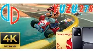 Mario Kart 8 Deluxe 4k on yuzu mobile (Xiaomi 13/8G2)