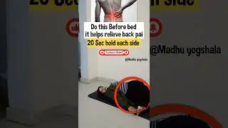 Do This Simple Stretch Before Bed to Relax Your Spine and Ease Back Pain ! #backpain #shorts #yoga