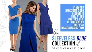 Sleeveless Blue Collection | A-Line Sleeveless Dresses, Off Shoulder Blue Pencil Dresses.