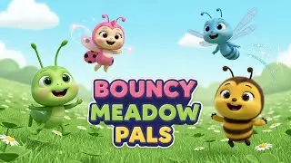 Bouncy Meadow Pals 🌼 Fun Kids Dance Song  Nursery Rhymes  Baby Shark Style