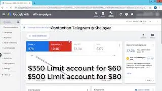 Google Adword Threshold Account (100% Spend Guarantee )