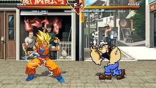 GOKU vs POPEYE - Amazing epic fight battle !