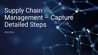 PO Tracking (Supply Chain Management) - PDD (Process Definition Document) Detailed Steps