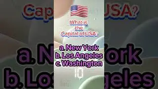 🇺🇸 🌍 Think Fast! What's the Capital? #Shorts #quizworld #usa