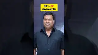 Comedian Mayilsamy Passed away 💔😥 | RIP