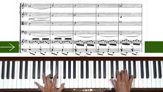 Bach Harpsichord Concerto No. 5 in F minor BWV 1056 Prelude Piano Tutorial Sped
