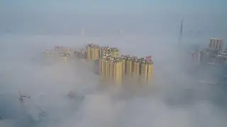 Rare advection fog gives mysterious look to Heze city