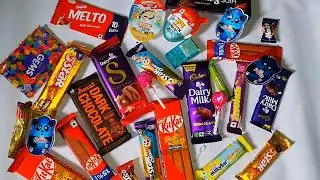 Satisfying video ASMR lollipops candy and Giant gummy candy cutting video ASMR opening candy video