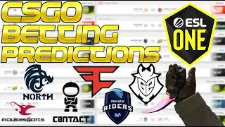 CS:GO Betting Predictions -Road to Rio- G2 v. FaZe, North vs Mousesports, Movistar Riders vs c0ntact