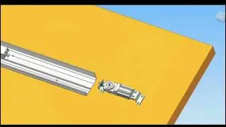 Automatic sliding door operator installation. Electric sliding door mechanism  assembly.