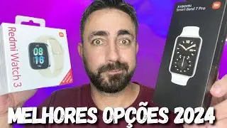 COMPAREI O REDMI WATCH 3 E A MI BAND 7 PRO. TESTEI AS FUNÇÕES, PRÁTICA DE ESPORTES E+.QUAL ESCOLHER?
