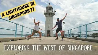 We found a lighthouse in Singapore! - Raffles Marina Lighthouse.
