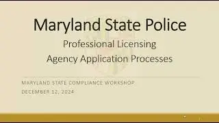 Professional Licensing Agency Application Processes Guide