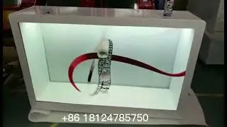 32 inch transparent LCD screen showcase for jewelries