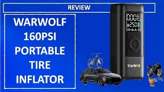 WARWOLF 160PSI Portable Tire Inflator Review &ndash; Fast, Powerful & Easy Car Air Compressor for Cars