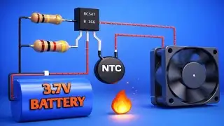Heating temperature sensor circuit l how to make temperature circuit l sensor fan kese banaye