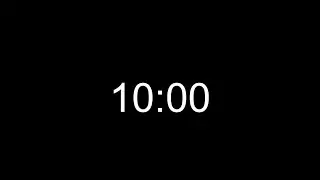 10 Minute Timer Countdown with Black Screen