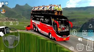 Mobil Trans Bus Dangerous Road Bus Driving - Mobil Balap Bus Simulator Android Gameplay