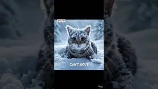 A Cat Was Freezing in the Snowstorm&hellip; Then He Saw It #like #shorts #viral