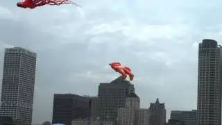 The Giant Kites Yves Laforest Flying at the Don Jacobs Toyota Family Kite Festival