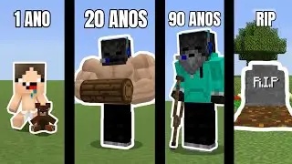 Minecraft A CADA 1 MINUTO EU FICO MAIS VELHO!