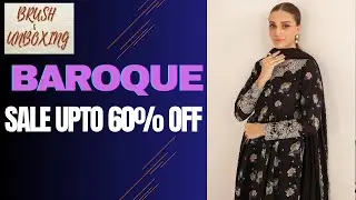 Unboxing Stunning Baroque Lawn Dress | 60% OFF! Don't Miss Out| UNBOXING OF ORIGINAL BRANDS
