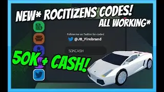 *MARCH* NEW ROCITIZENS CODES! *UPDATE* 2020 [Roblox]