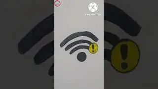 draw wifi with no internet connection//creative art//stepbystep//colouring#NewWayDrawing#shorts