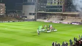 Red star FC - ASSE Saint-&Eacute;tienne entr&eacute;e des joueur stade Bauer 01/11/2025