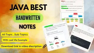 Java handwritten notes | Java notes for Placement | Java notes pdf free download | java notes