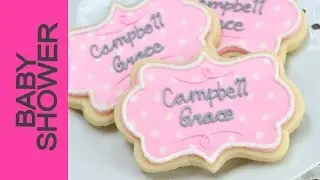 BABY SHOWER PLAQUE COOKIES