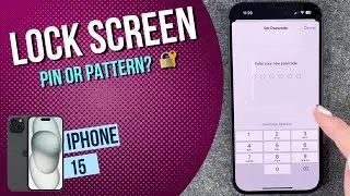 IPhone 15 - How to set up screen lock &bull; 📱 &bull; 🀡 &bull; ☡ &bull; Tutorial