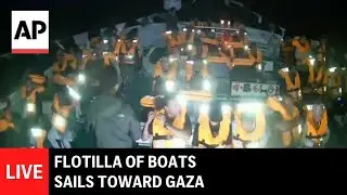 LIVE: Flotilla of boats sails toward Gaza