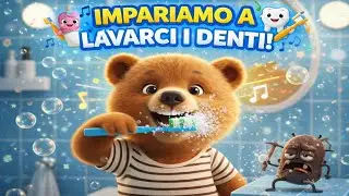 La CANZONE per LAVARSI i DENTI! 🦷 Su e Gi&ugrave;: Via Carie e Brutti Sapori! 🎶 (Igiene Orale Bambini)