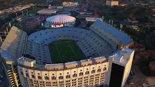 LSU Tiger Stadium Drone Footage