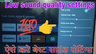 How to improve Android Tv Dolby sound | Any Tv Speaker sound | Vu Tv DTS sound settings | LED Tv
